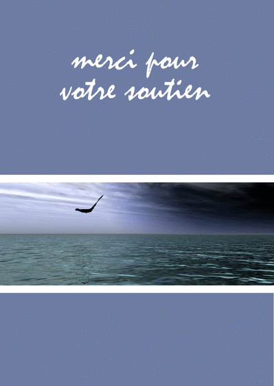 Carte Remerciements Pour Votre Soutien  Envoyer une Carte Remerciement